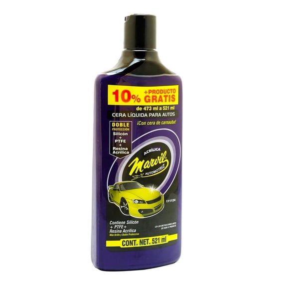 Cera Líquida Acrílica Marvil Automotriz Automotriz para Autos 521 ml