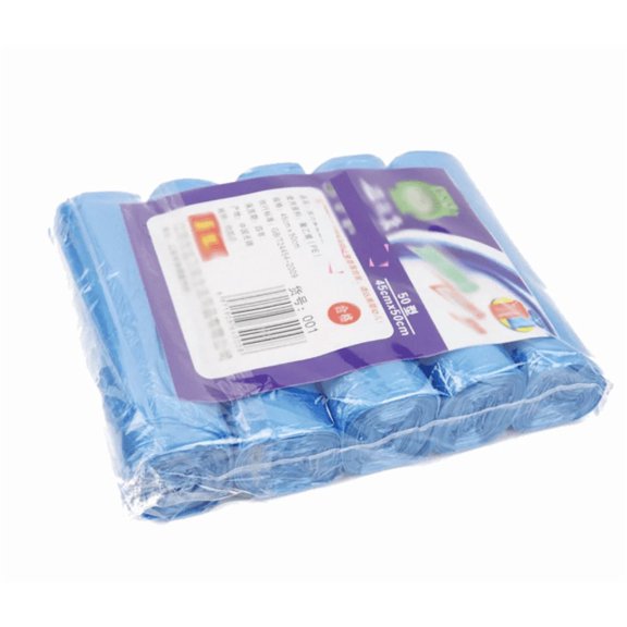 5 Rolls Strong Trash Bags Colorful Clear Garbage Bags Bathroom Trash Can Bin Liners Small Plastic Bags For Home Office Kitchen Multicolor