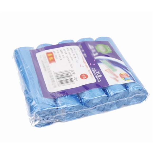 5 Rolls Strong Trash Bags Colorful Clear Garbage Bags Bathroom Trash Can Bin Liners Small Plastic Bags For Home Office Kitchen Multicolor