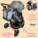 thumbnail image 3 of Carriola 6 En 1 | Base Mecedora | Autoasiento | Amalfi Ibaby gris, 3 of 10