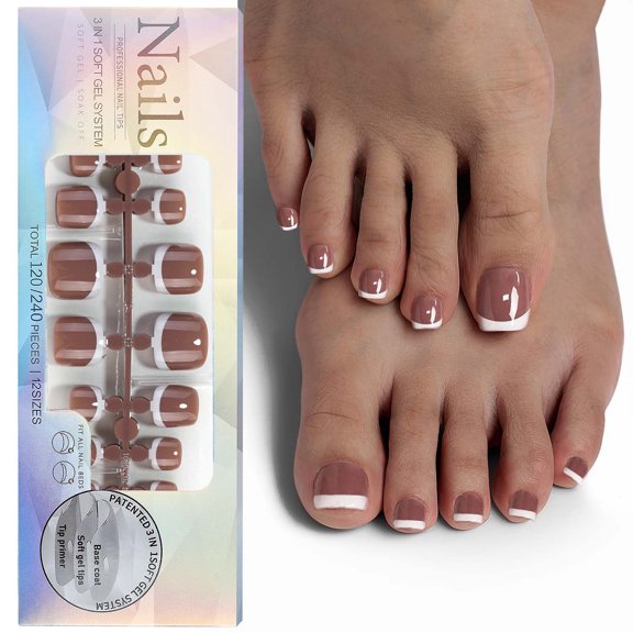 Uñas postizas, uñas postizas, regalos para mujeres, uñas postizas medianas, 120 uñas postizas huecas, uñas postizas para mujeres y niñas.