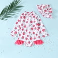 thumbnail image 2 of Odeerbi 0-3 Años Trajes de Baño de Manga Larga Con Gorro de Baño Traje de Baño de Entrenamiento Atlético de Una Pieza Traje de Baño de Surf de Playa, 2 of 7