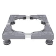 thumbnail image 1 of Base ajustable para lavadora, soporte para secadora de ropa, práctico soporte para nevera con reducción de ruido para congeladores y refrigeradores Gris, 1 of 8