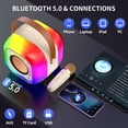 thumbnail image 2 of Bocina Bluetooth JYX para Adultos y Niños, Altavoz Bluetooth Portátil con Luces de DJ y Micrófonos Inalámbricos para Fiestas al Aire Libre/ En Casa, D37, 2 of 9