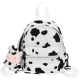 thumbnail image 1 of TENDYCOCO Mini Mochila de Lona con Colgante de Vaca de Felpa Bolso Bandolera para Mujer Compras para Viajar al Aire Libre, 1 of 4