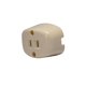 thumbnail image 1 of Contacto Sobreponer Oval Marfil 15A 127V, 1 of 2
