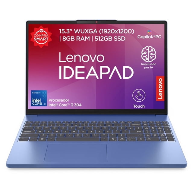 Laptop Lenovo IP Slim3 Intel Core 3 8GB 512GB Azul