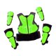 thumbnail image 4 of Traje de protección para niños para motocicleta, equipo de protección para montar, protector transpirable, equipo para adolescentes para carreras de Verde, 4 of 8