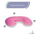 thumbnail image 3 of Almohada para Alimentar bebé Memory Foam Almohada Lactancia Color rosa, 3 of 8