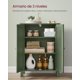 thumbnail image 3 of VASAGLE Armario de Baño, con 2 Estantes Ajustables, Gabinete con 2 Puertas, 30 x 60 x 80 cm, Verde Bosque, 3 of 6