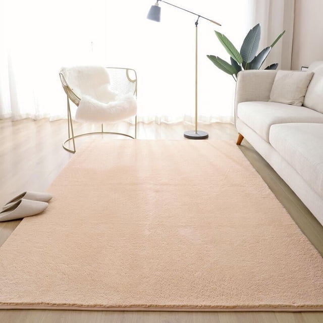 amzcrzy funda nórdica, sábana, funda de almohada de satén, alfombra europea de color sólido, tapete para mesa de centro de sala de estar, alfombra de noche completamente cubierta, alfombra gruesa lav Alfombra europea de color sólido 60 x 160 cm, vista frontal centrada de una alfombra gruesa lavable con pelo corto y textura de alta densidad colocada en sala junto a sofá y sillón; borde con base antideslizante visible, adecuada para añadir calidez al piso y uso en sala o dormitorio.