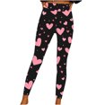 thumbnail image 2 of TaTaai Valentine's Day Graphic Stretchy Non-see-through Women Compression Yoga Pants High Waisted Breathable Elastic Workout Running Casual Full Length Leggings Gift, 2 of 8
