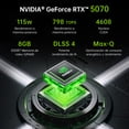 thumbnail image 2 of Laptop Gamer Thunderobot RZ16 Intel Core I7 14700HX RTX 5070 16'' QHD 240Hz 32GB RAM 1TB SSD Negro, 2 of 9
