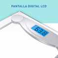 thumbnail image 3 of Bascula Corporal Digital Hasta 180kg Vidrio Templado Human Blanco, 3 of 5
