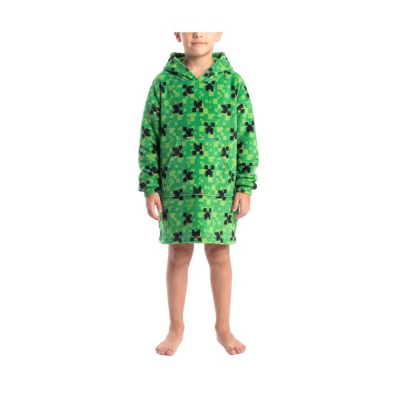Maxisudadera Para Niño Minecraft Verde Talla 12