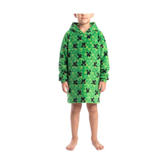 Maxisudadera Para Niño Minecraft Verde Talla 12