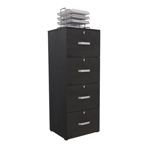 ARCHIVADOR 4 CAJONES negro