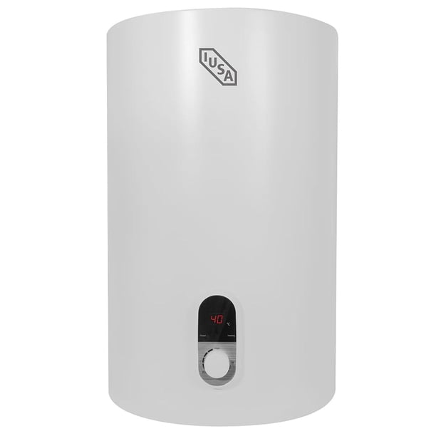 Calentador de depósito eléctrico IUSA 80 L, mural blanco