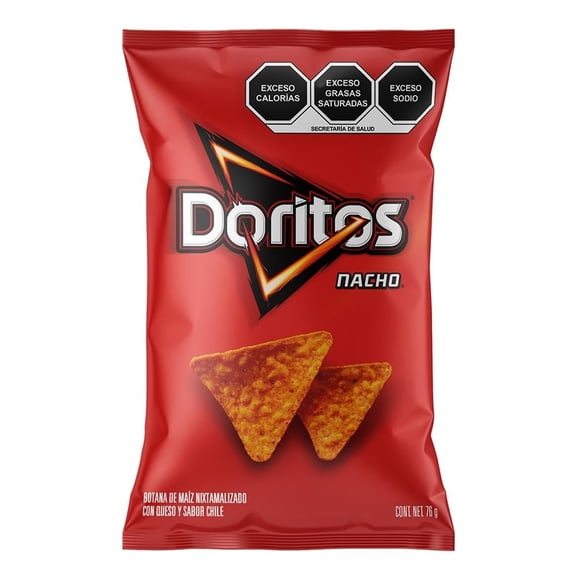 Botana Doritos Nacho con queso sabor chile 76 g