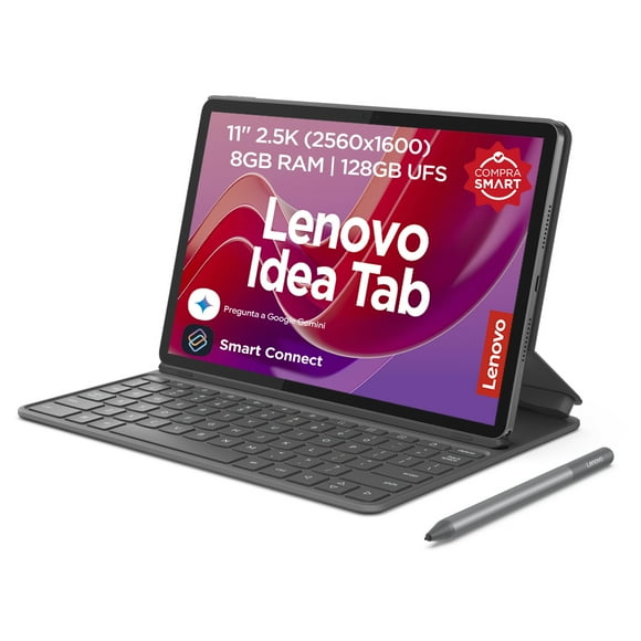 Tablet Lenovo Idea Tab ZAFR0211MX RAM 8GB 128GB Color Gris más Folio Case con Teclado y Pluma inteligente