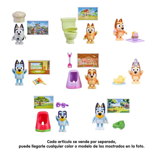 Juguete 1 Figura básica Bluey y amigos. Varios modelos 1 pieza.