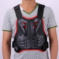 thumbnail image 4 of Chaleco de protección para motocicleta, chaqueta de motocicleta, equipo de protección corporal para motocross. rojo, 4 of 9