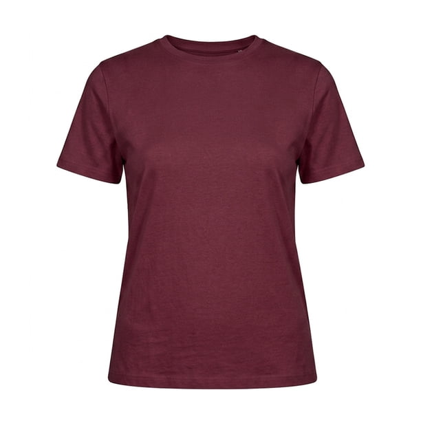 Playera Simply Basic Para Dama Manga Corta Vino Talla EEG