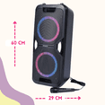 thumbnail image 2 of BOCINA Bluetooth  microfono funcion KARAOKE y LUZ LED 600 W AWPOK6L, 2 of 4