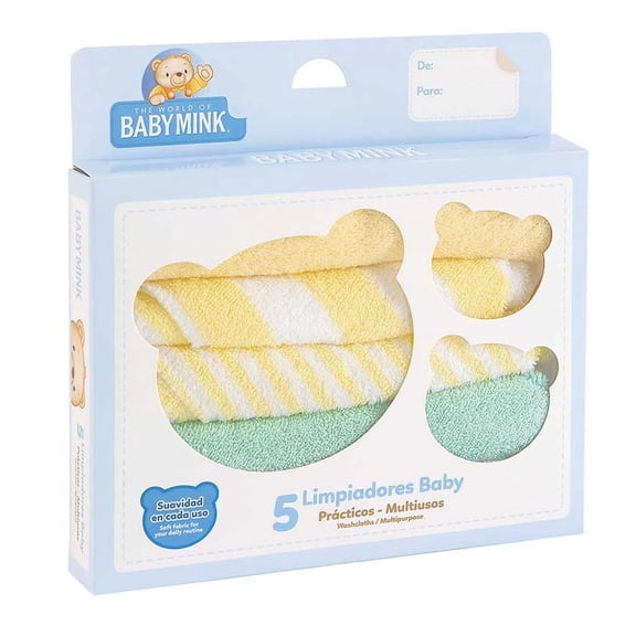 Toallitas Faciales Baby Mink Amarillo