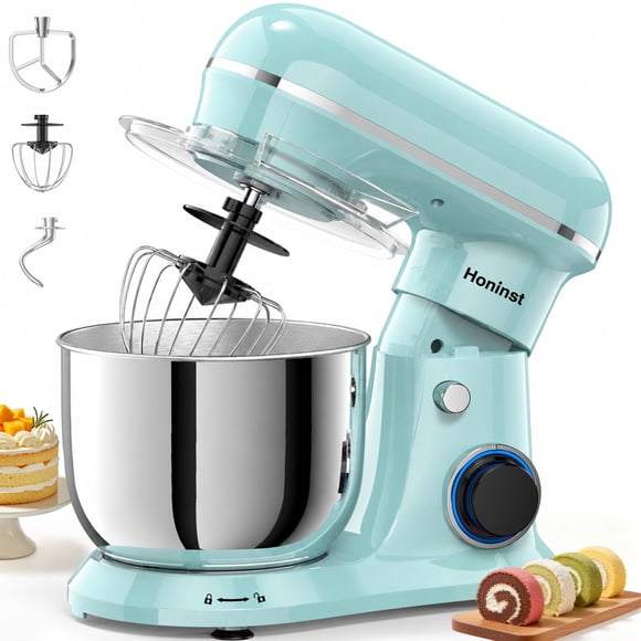 Batidora de Pedestal Planetaria Honinst 10 Velocidades Uso Doméstico Tazón de 4QT