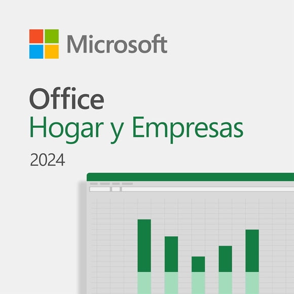 Licencia perpetua Office Microsoft Home and business 2024 1 dispositivo Incluye Word, Excel, PowerPoint y Outlook (caja)