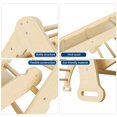 thumbnail image 3 of Set Pikler Triangular 8 en 1 Plegable - Juguetes de Escalada de Madera con Arco, Rampa y Escalera - Gimnasio Interior para Niños Pequeños - Regalo de Navidad para Bebés, 3 of 8
