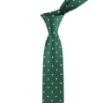 thumbnail image 5 of Corbata Tommy Hilfiger para Niño en Verde Cazador con Lunares Blancos Festivos, 5 of 5