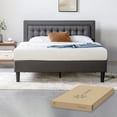 thumbnail image 2 of Base de Cama con Cabecera Queen Size Zinus Dachelle Tapizada Con Botones Gris Oscuro. Fácil Armado, para Todas las Edades., 2 of 6