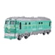 thumbnail image 2 of Locomotora de tracción de aleación a escala 1:87, modelo de juguete con música y luz. Verde, 2 of 9