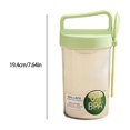 thumbnail image 3 of Vaso portátil para desayuno de avena con cuchara | Bandeja de hielo desmontable para almacenar en frío | Tapa a prueba de fugas, 3 of 7