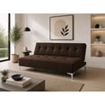 thumbnail image 1 of Sofá Cama Reclinable EL BAZAR STORE Vegas Lino Chocolate Moderno Abotonado, 1 of 6