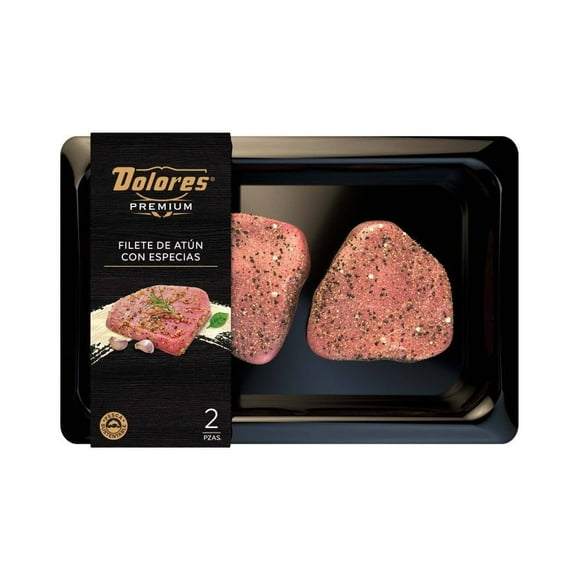 Medallón de Atún Dolores Premium con Especias, Lomo de Atún Aleta Amarilla, 304 g