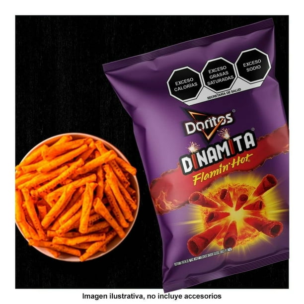 Imagen 3 de Botana Doritos Dinamita Flamin' Hot sabor queso chile y limón 50 g