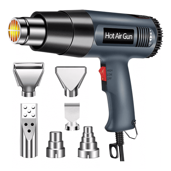 Pistola De Calor De 2000w Temperatura Regulable 4 Boquillas