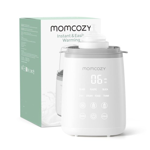 Momcozy Calentador Rápido Para Bebé Biberones Mw01, Gris Calientes Biberones para Biberones con Leche Materna o Fórmula