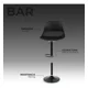 thumbnail image 3 of Sillas para Bar y Barra de Cocina con Respaldo y Reposapies de Altura Ajustable Banco Taburete Giratorio con Asiento Acolchado de Diseño Moderno Set 4 Piezas Full Black, 3 of 6