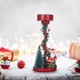 thumbnail image 5 of Candelabro europeo para árbol de Navidad • Centro de mesa de hierro navideño de 16,5x7x7 cm • Decoraciones festivas para casa y fiesta, 5 of 5