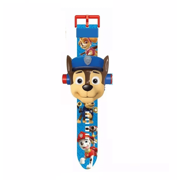 Reloj Proyector Niños 24 Imágenes Paw Patrol, Chase+pegatina