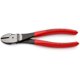 thumbnail image 1 of KNIPEX 74 01 180 SB Pinzas de corte diagonal tipo extra fuerte recubierto de plástico acabado pavonado 180 mm, 1 of 5
