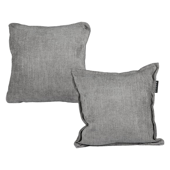 Set de 2 Cojines (1 Cuadrado + 1 Cuadrado Grande) Bond Gris Oscuro