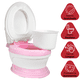 thumbnail image 2 of Baño Entrenador para Niños con Asiento Acolchado Antideslizante Diseño Realista - Rosa, 2 of 6