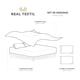 thumbnail image 2 of Juego de Sábanas Microfibra, Frescas, Hipoalergénicas, Real Textil (Blanco , King Size), 2 of 6