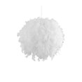 thumbnail image 3 of 2025 New White Feather Ceiling Lampshade Pendant Non-electric Shade Shade Reducing Ring Pendan Lamp - 30cm, 3 of 4