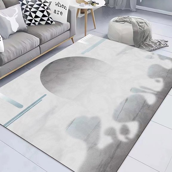 La Alfombra de La Sala de Estar Es Geométricamente Buena para Uso Doméstico. El Dormitorio Está Cubierto con Tapetes y La Alfombra de La Mesita de Noche Se Usa Como Tapete.